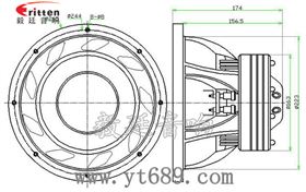 10寸汽車低音喇叭成品圖