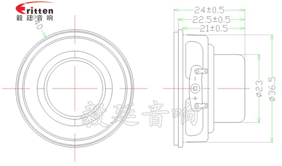 40mm5w高端內(nèi)磁學(xué)習(xí)機(jī)喇叭成品圖