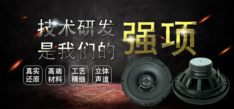 6.5寸（179.5mm）25芯泡邊PP盆120W外同軸全頻汽車?yán)? style=